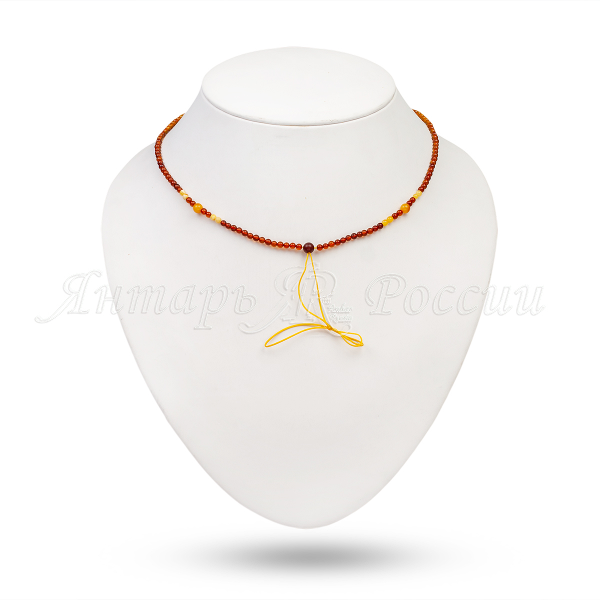 Бусы под кулон Янтарь