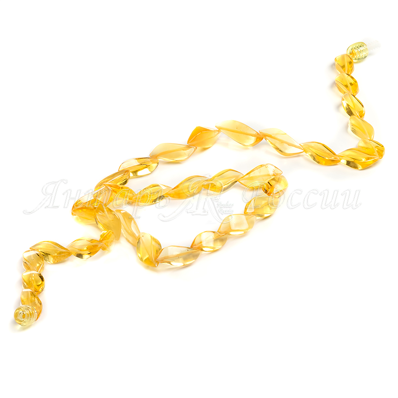 Бусы, янтарь